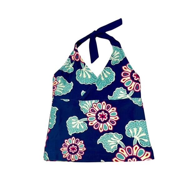 Tea Collection Floral Tankini Swim Top Size 4 - Picture 1 of 5